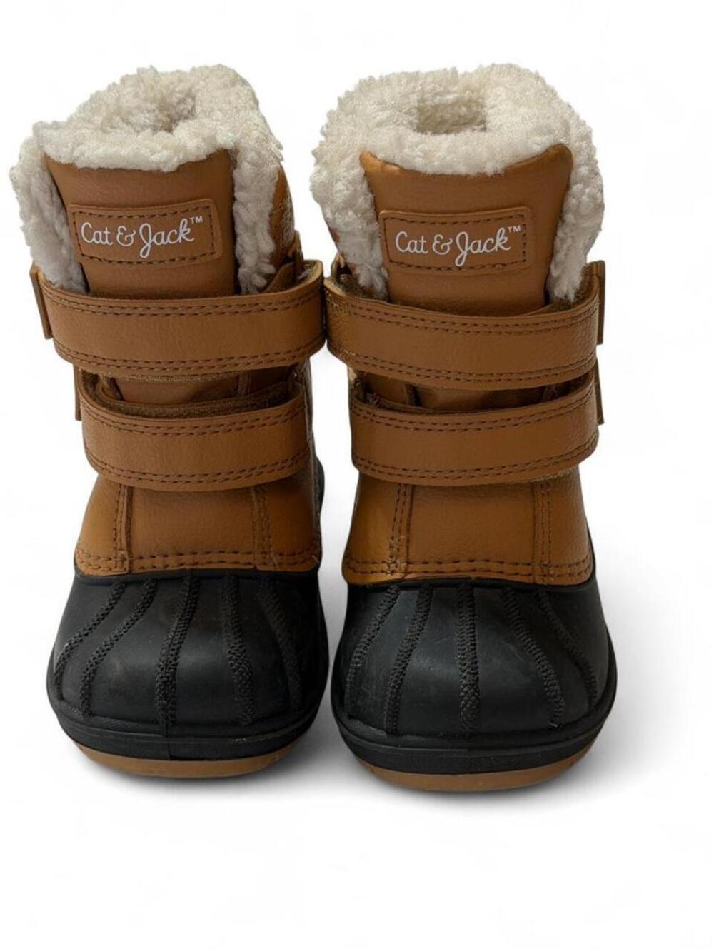 Cat & Jack Kid's Brown and Tan Boot